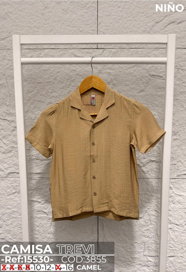 camisa trevi camel niño