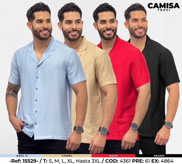 camisa trevi collage hombre