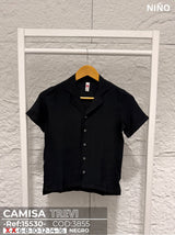 camisa trevi negro niño