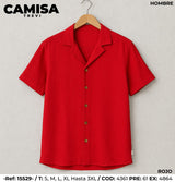 camisa trevi rojo1 hombre