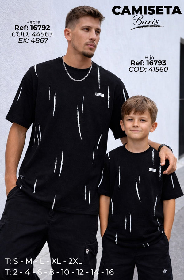 Camiseta Baris Padre E Hijo