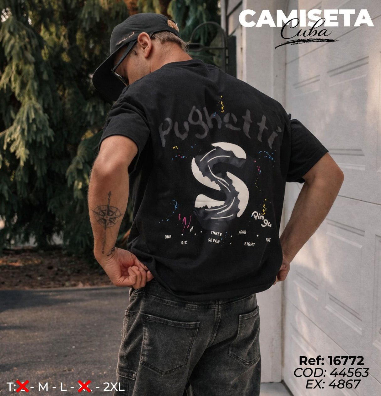 camiseta cuba hombre