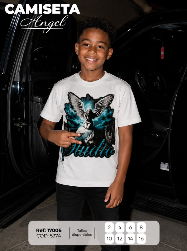 camiseta angel niño