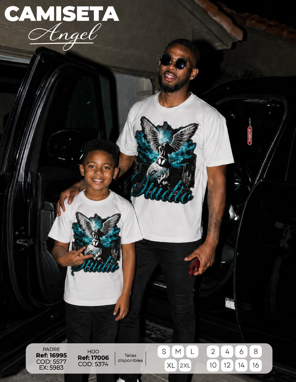 camiseta angel padre e hijo