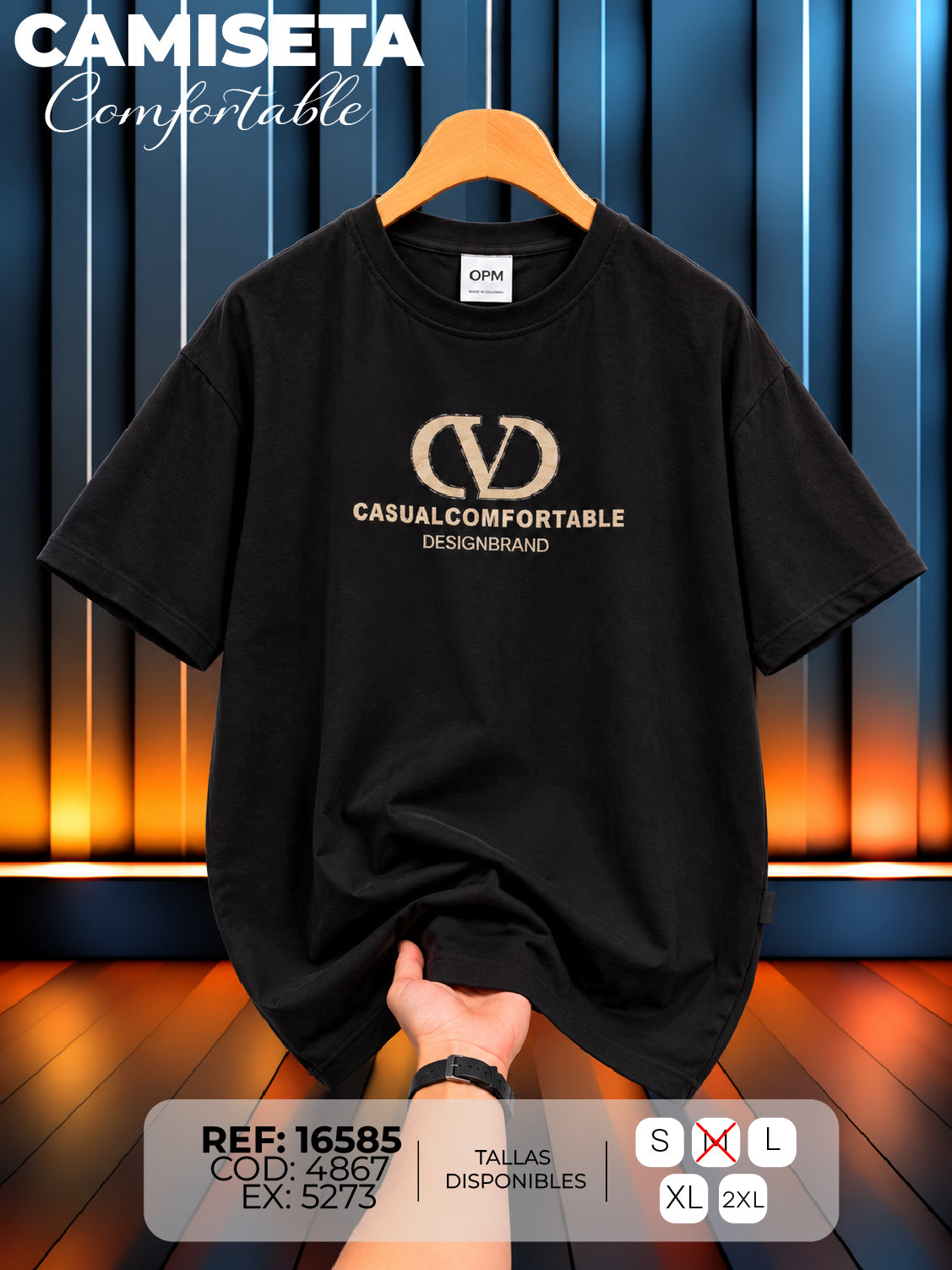 camiseta comfortable hand