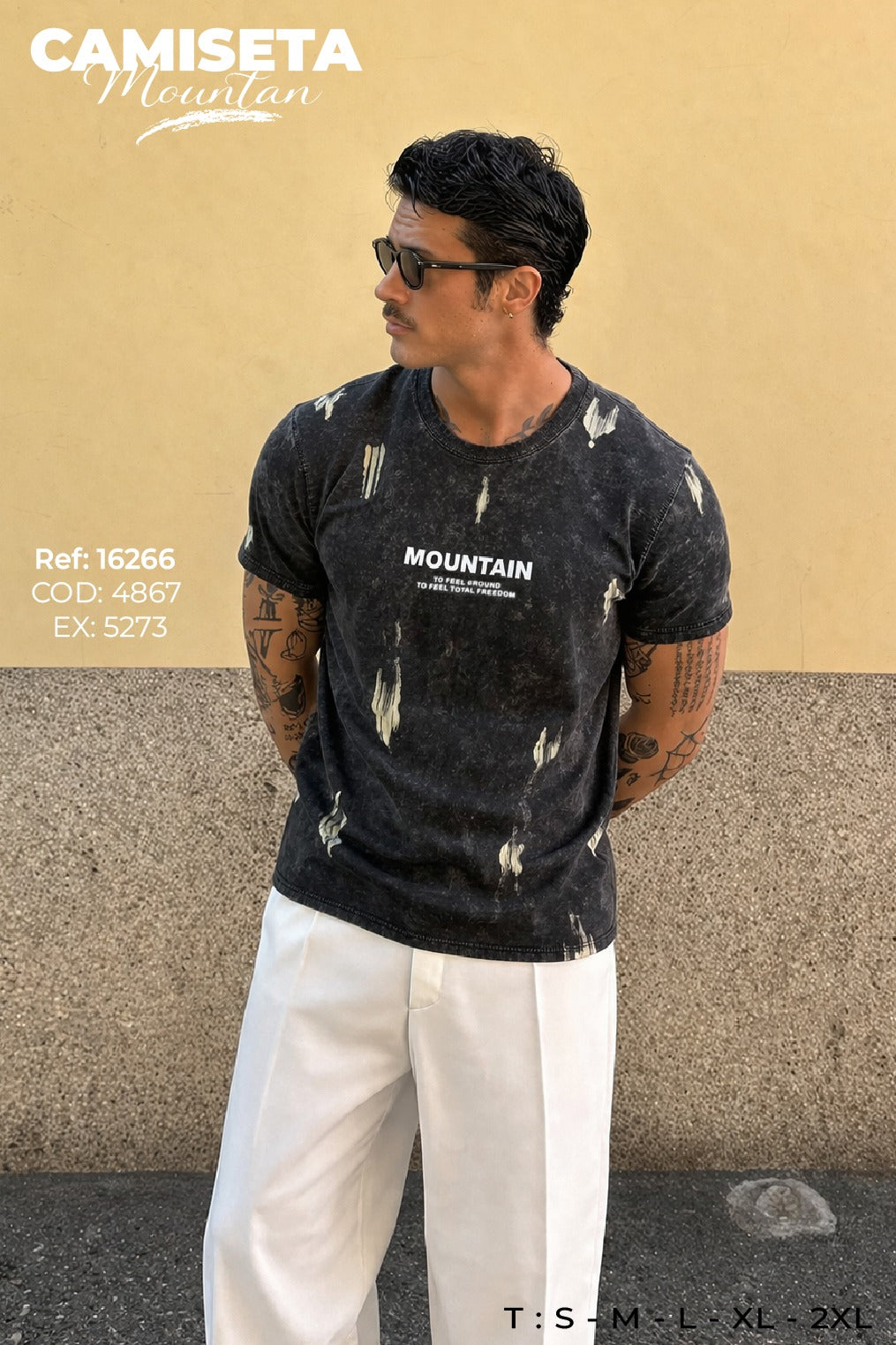 camiseta mountan hombre