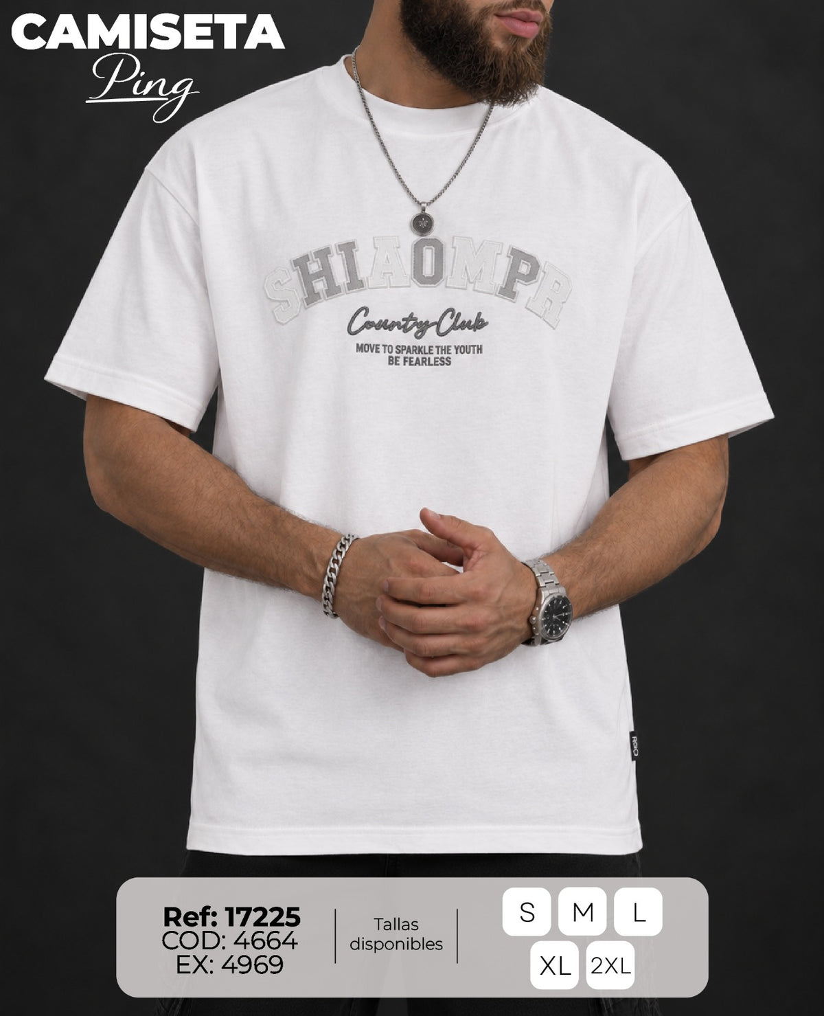 camiseta ping hombre