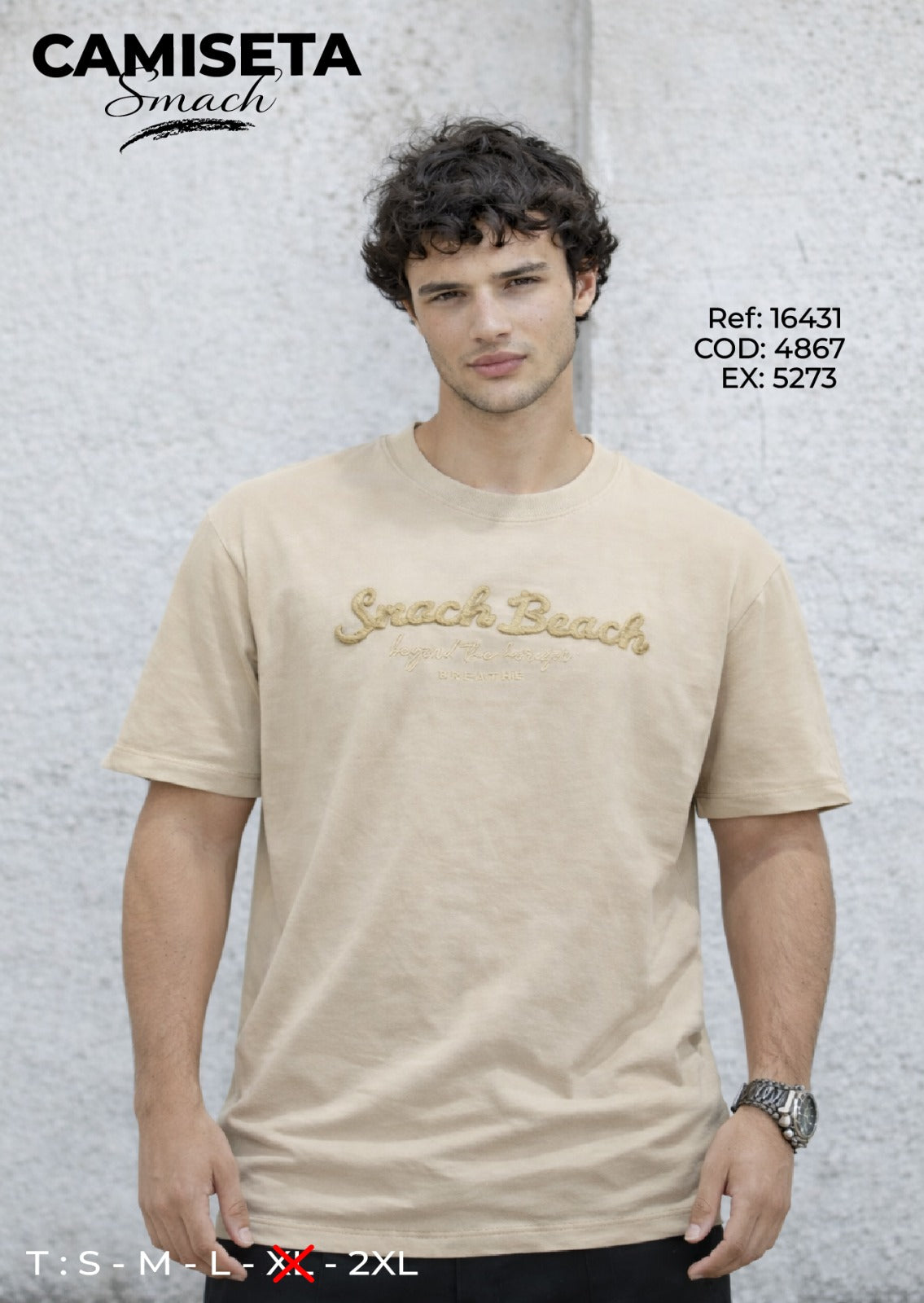 camiseta smach hombre