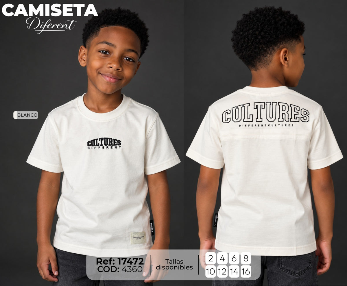 camiseta diferent niño