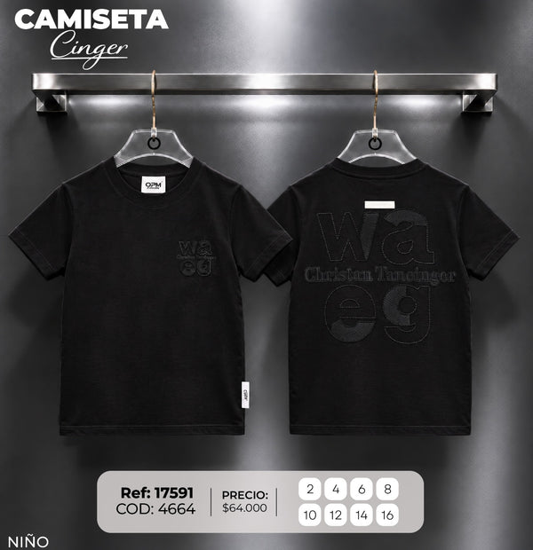 camiseta cinger niño