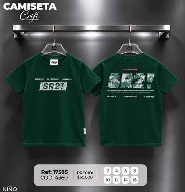 camiseta crifi niño