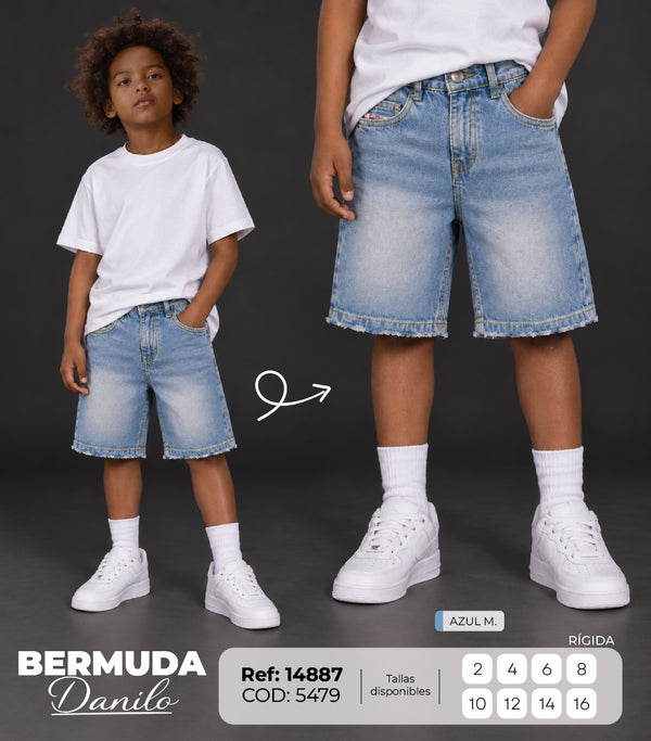 bermuda danilo azul m niño