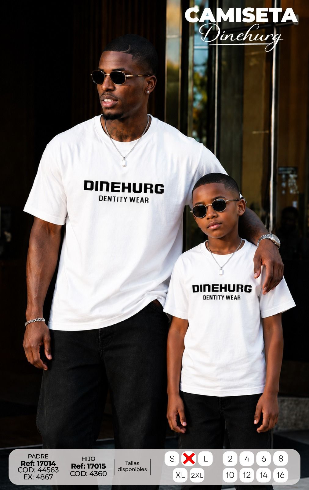 Camiseta Dinehurg Padre e Hijo