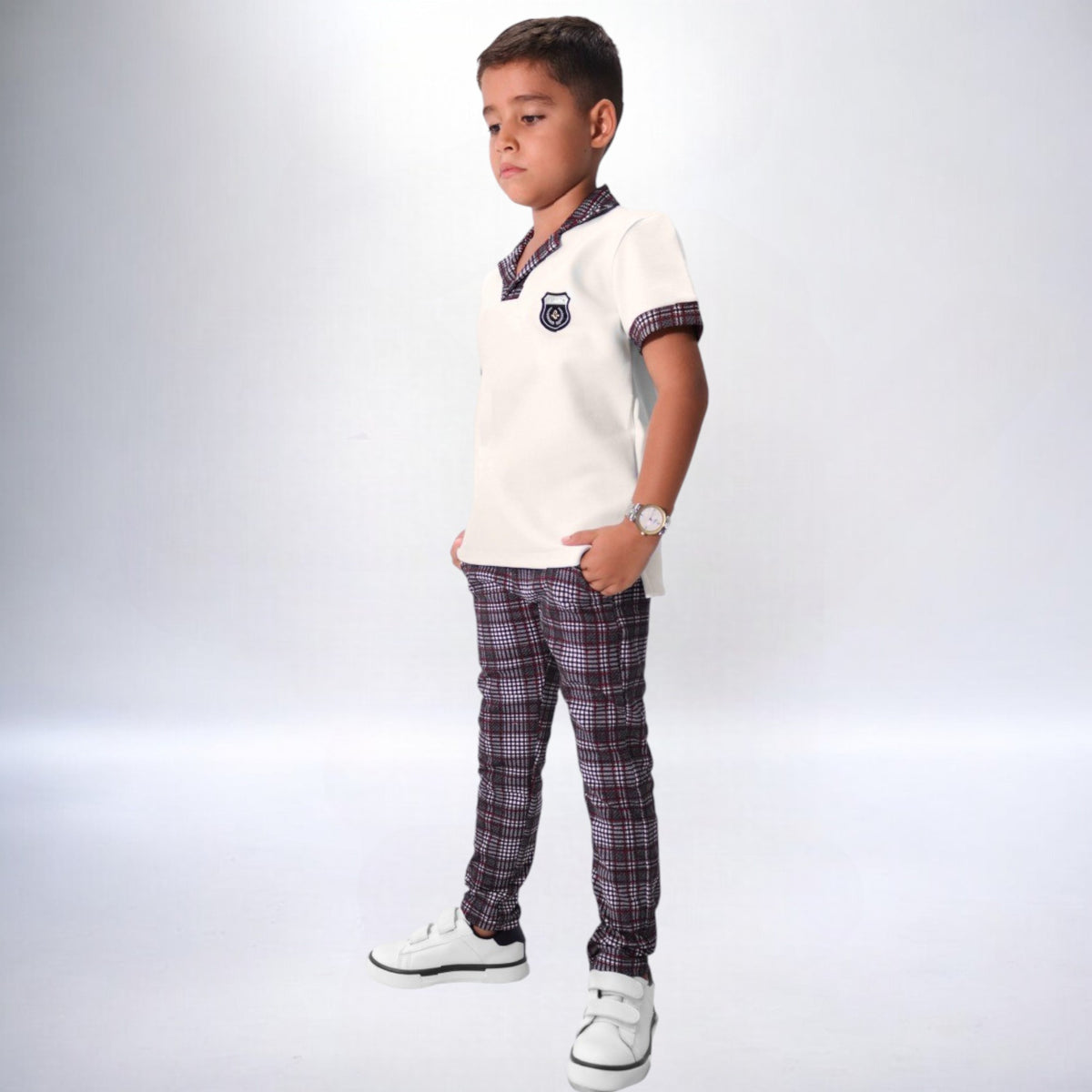 Pantalon a cuadros para niño