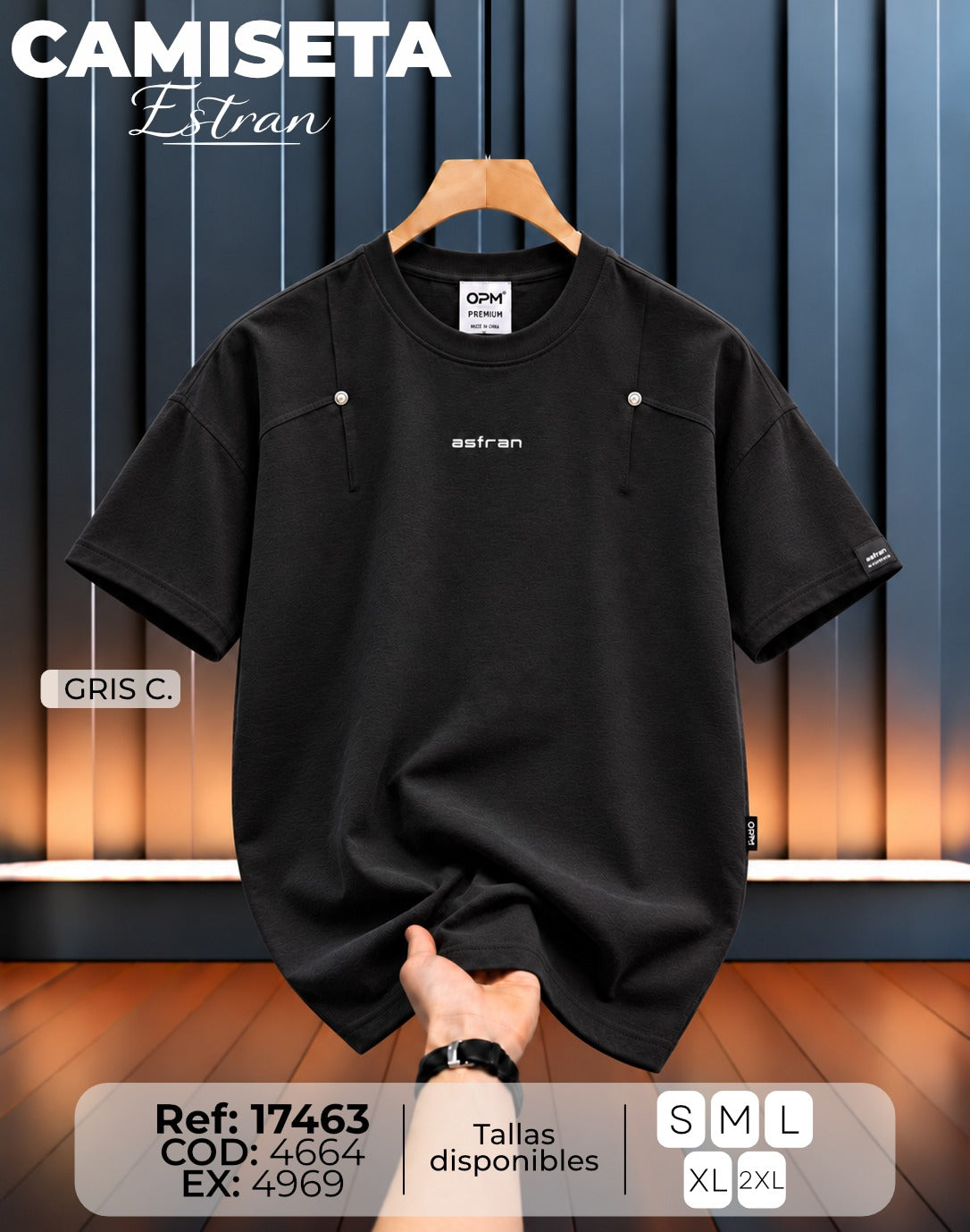 camiseta estran HAND