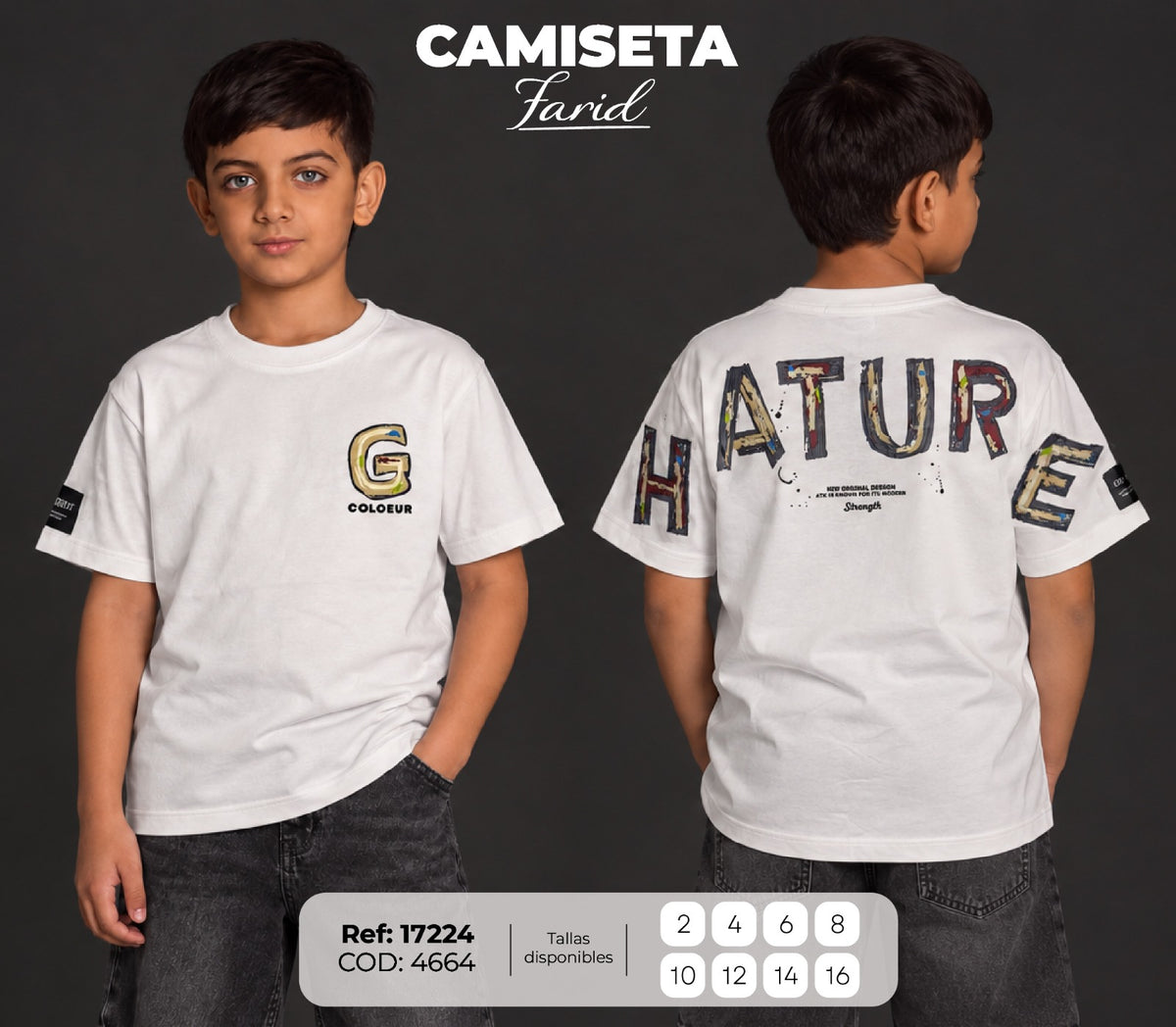 camiseta farid niño