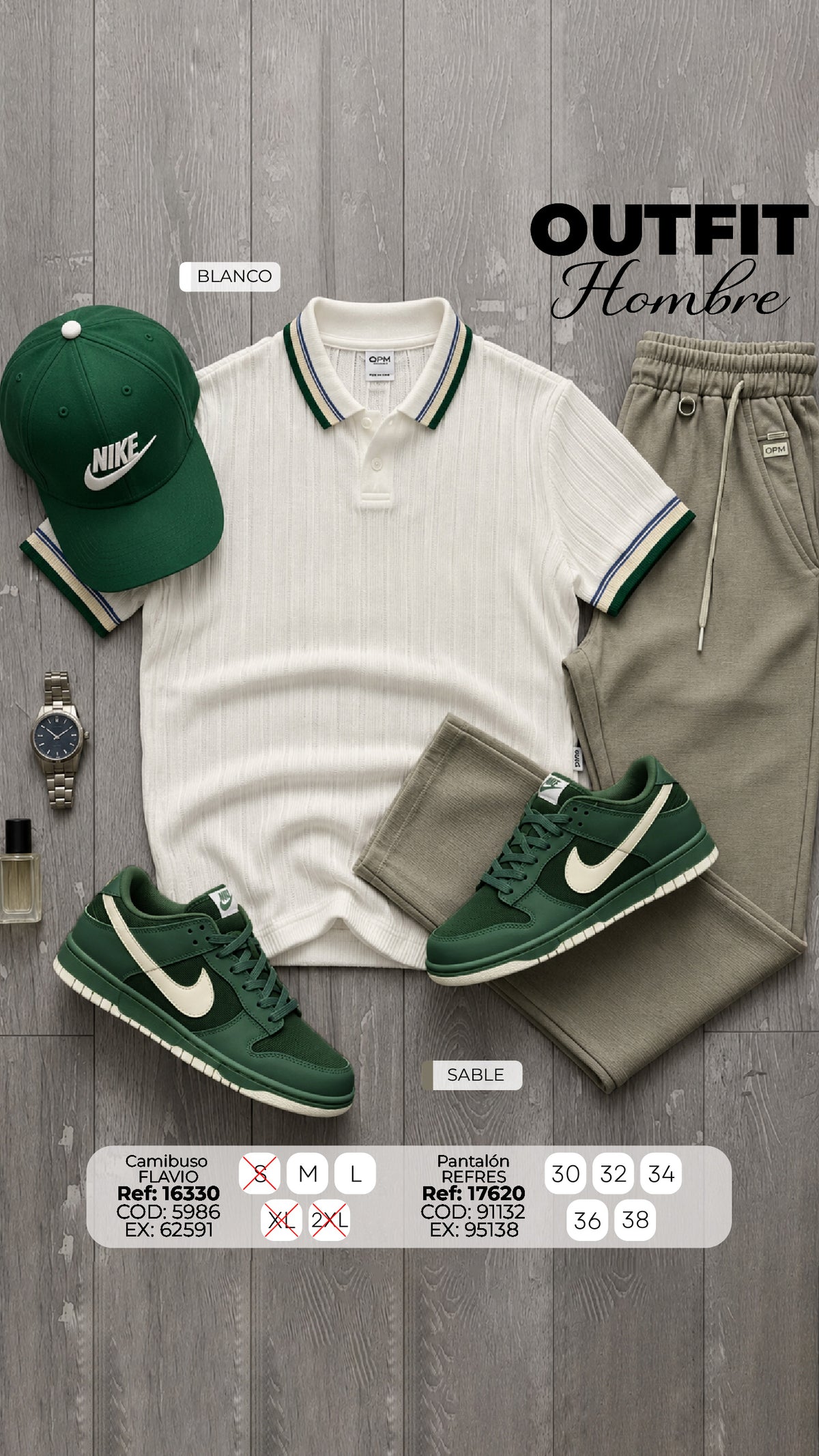 outfit flavio blanco hombre