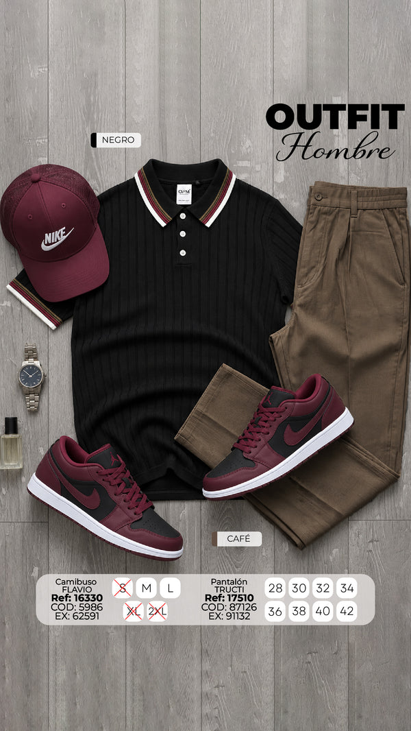 outfit flavio negro hombre