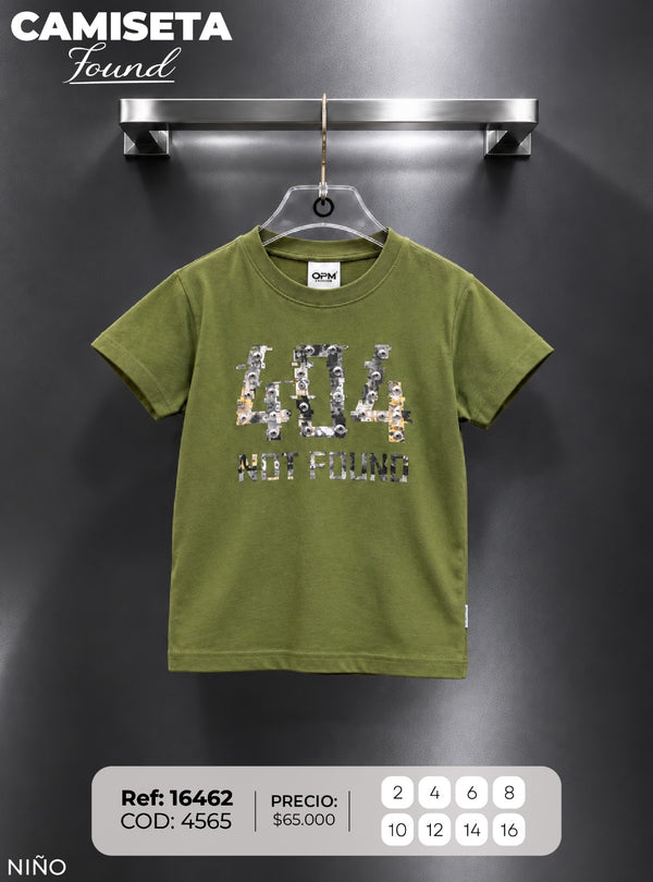 camiseta found 1 niño