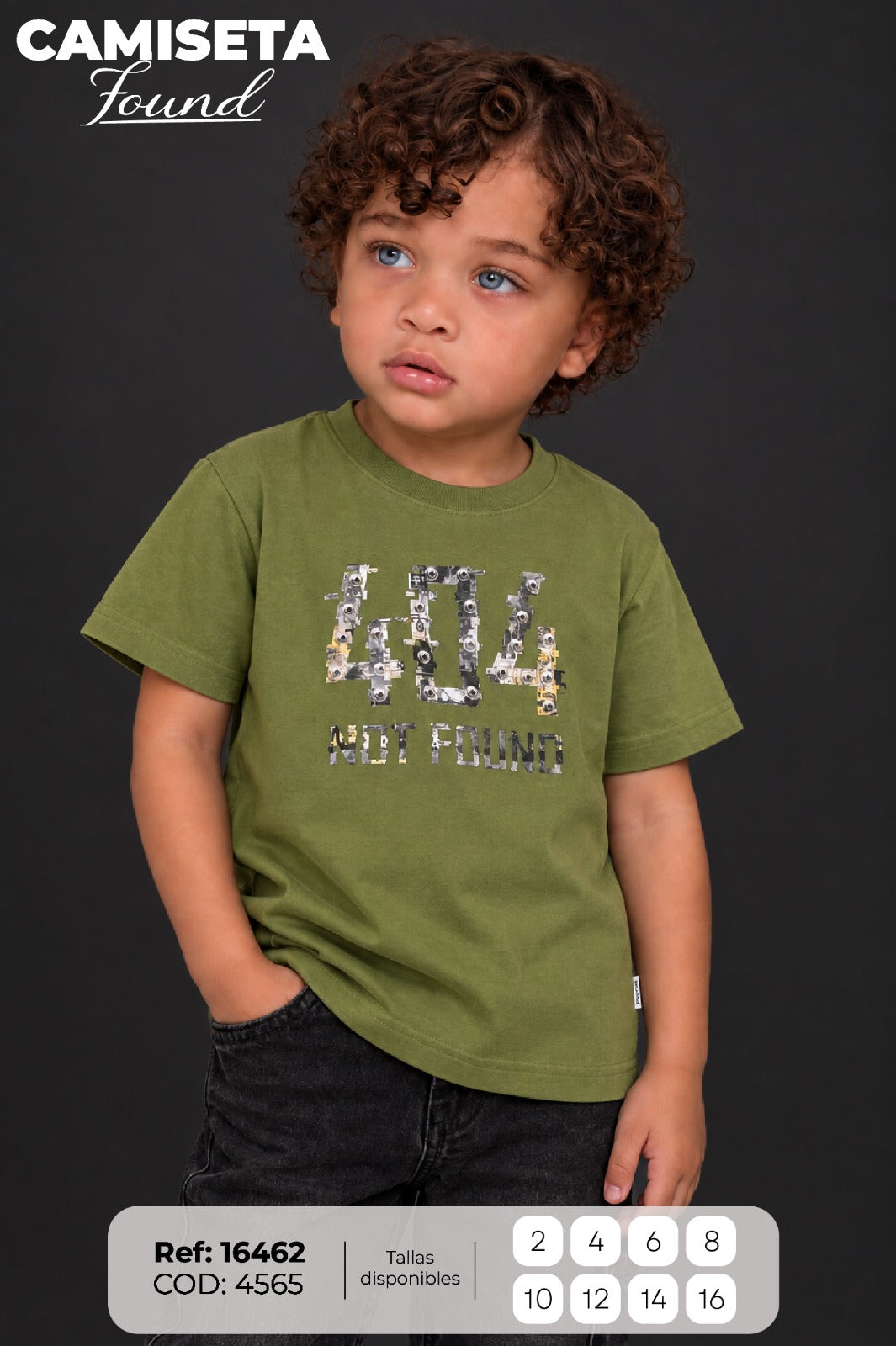 camiseta found niño