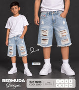 bermuda giorgio azul claro niño
