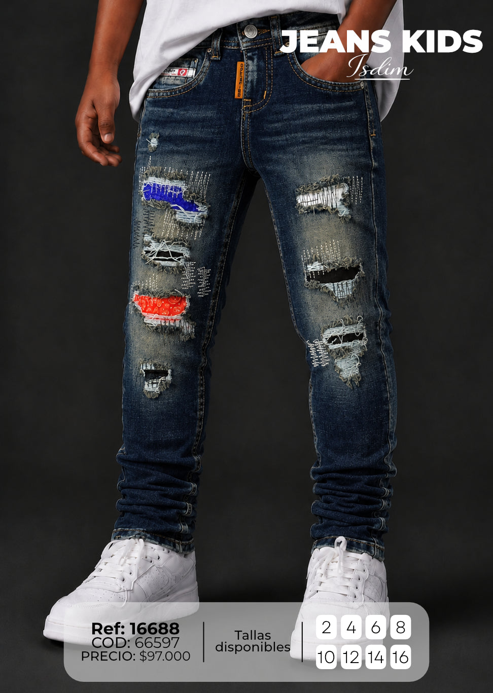 Jean regular Isdim niño