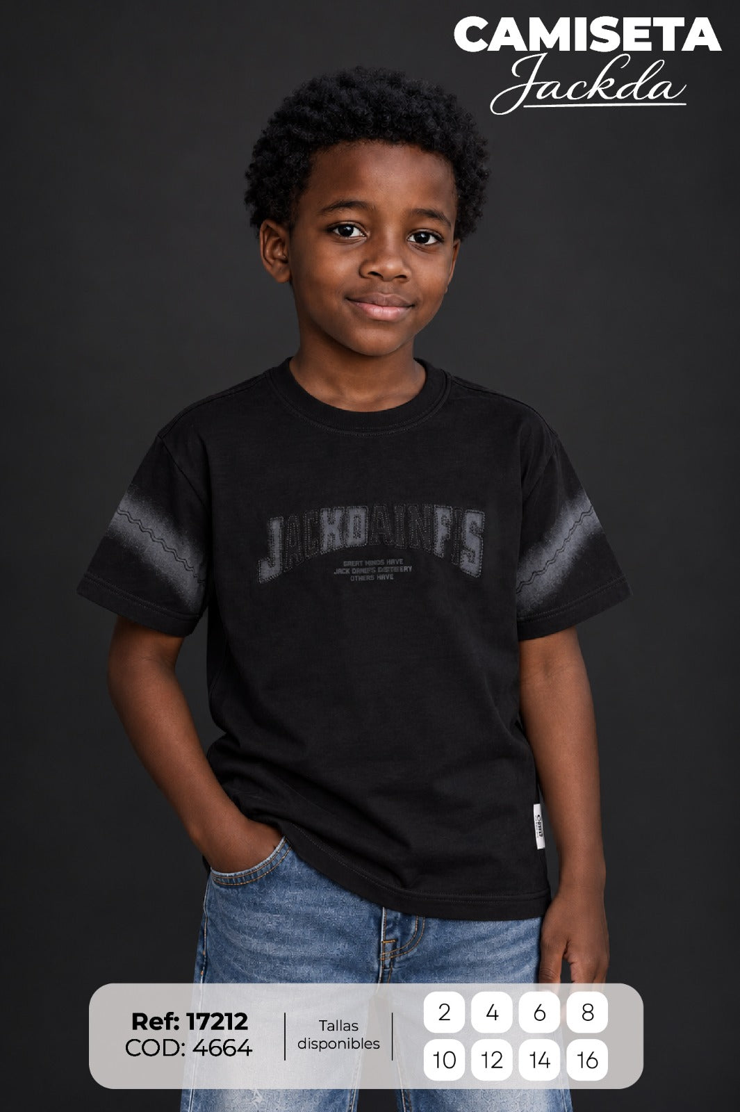 camiseta jackda niño