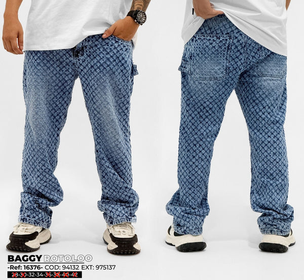 jean baggy rotoloo hombre