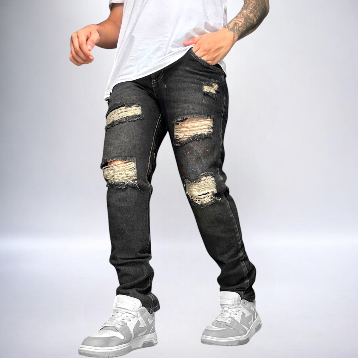 Jeans rigido hombre
