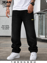 jean baggy yomo negro hombre