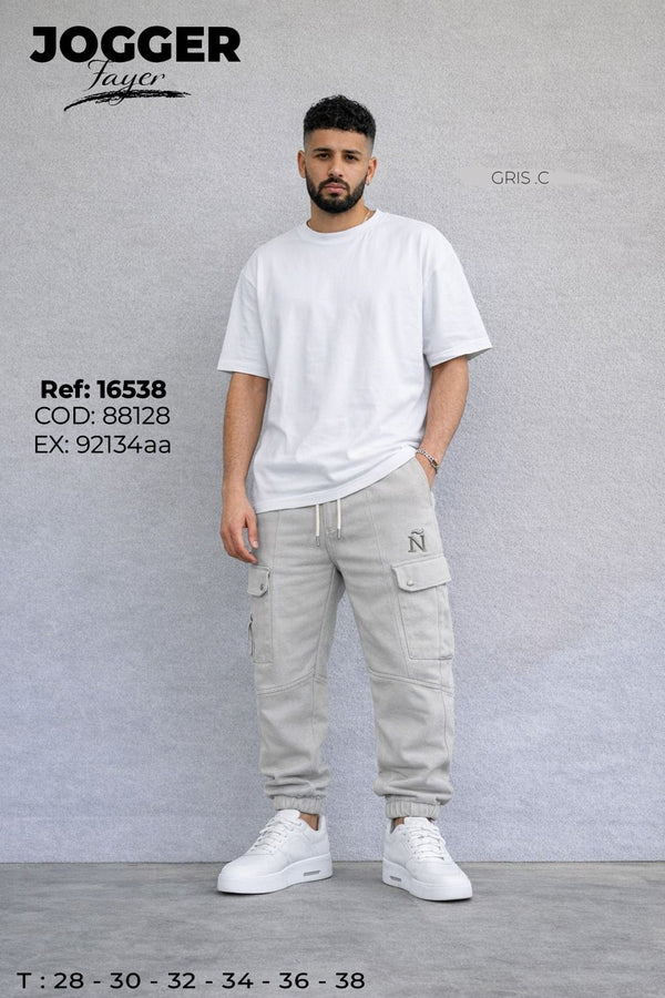 Jogger Fayer Gris Claro Hombre