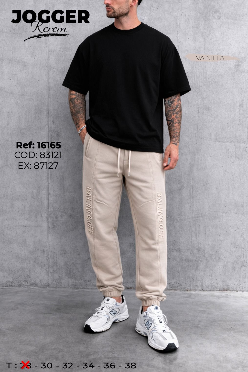 Jogger Karem Hombre Vainilla