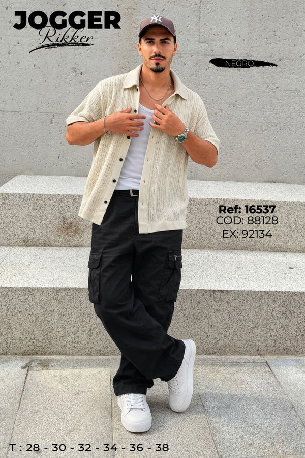 Jogger Rikker Hombre Negro