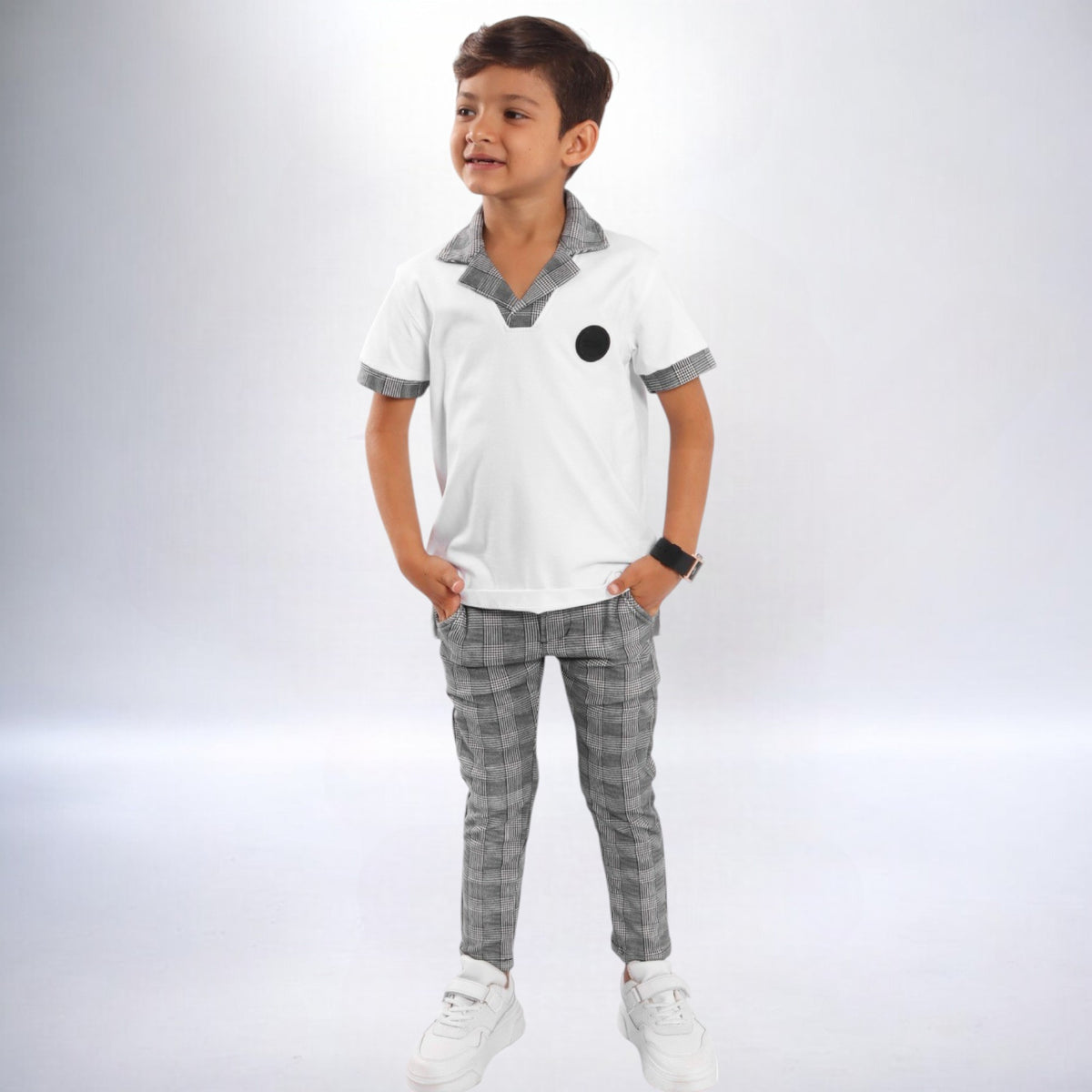 Pantalon a cuadros para niño