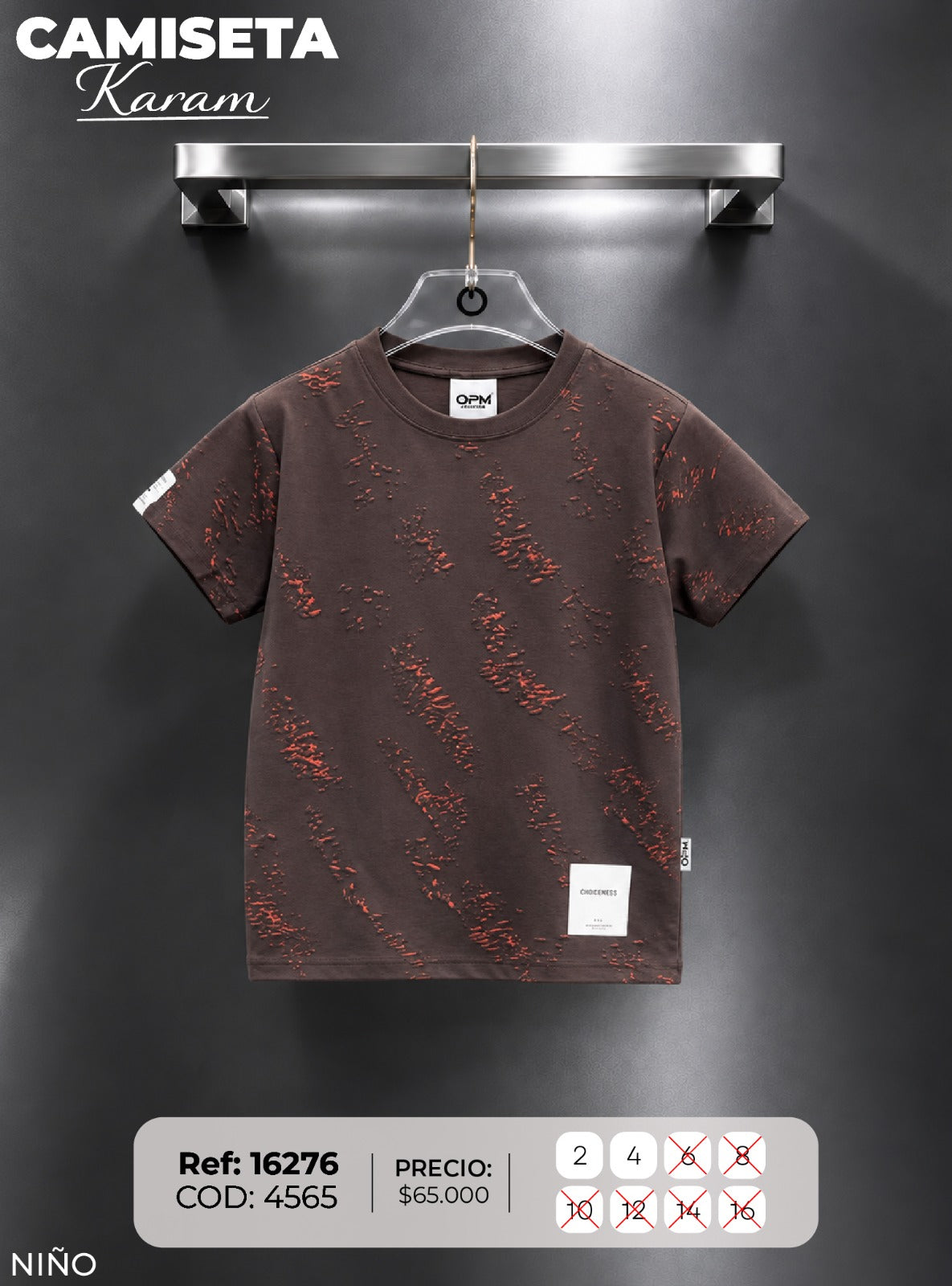 camiseta karam 1 niño