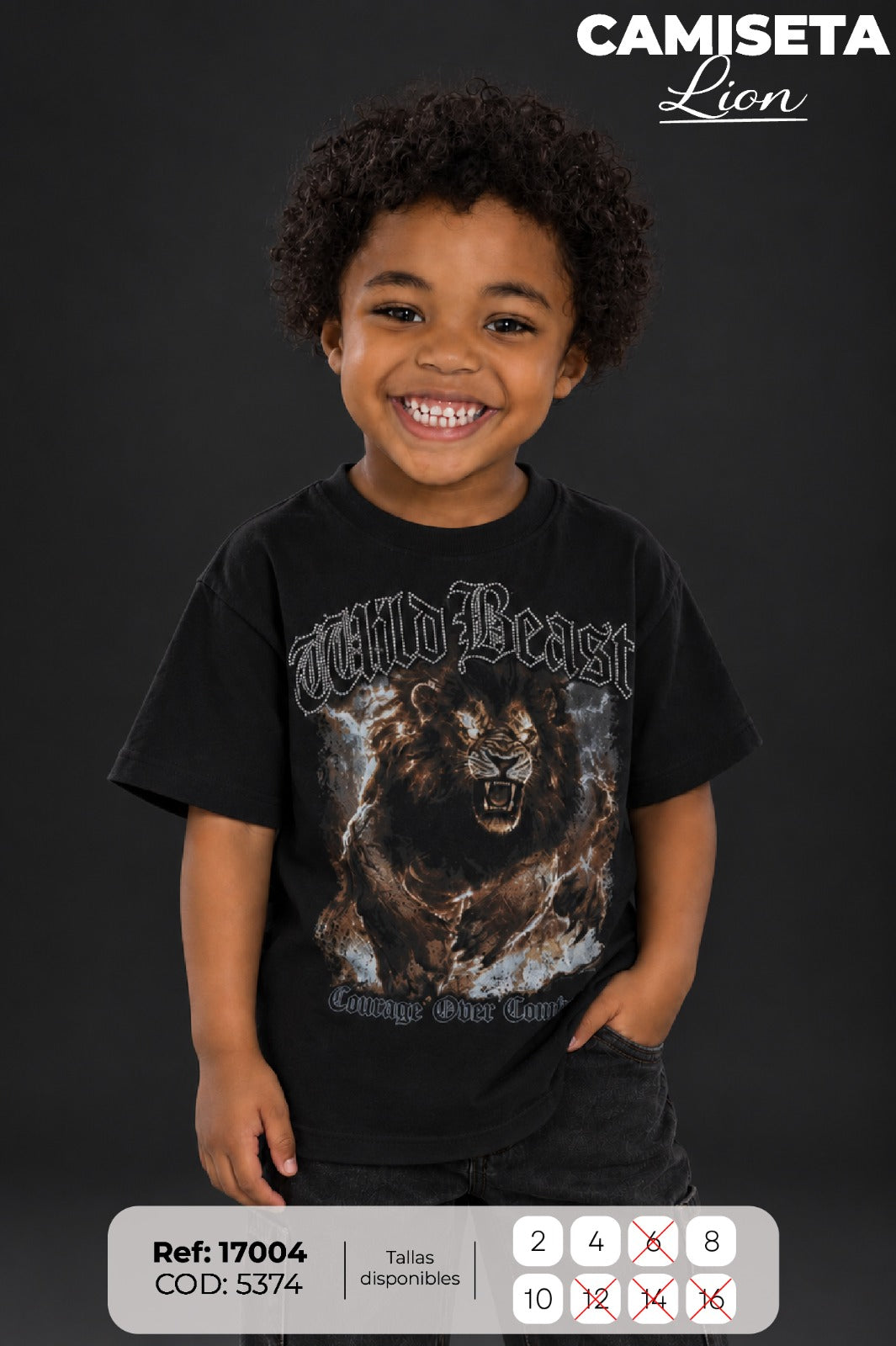 Camiseta lion niño