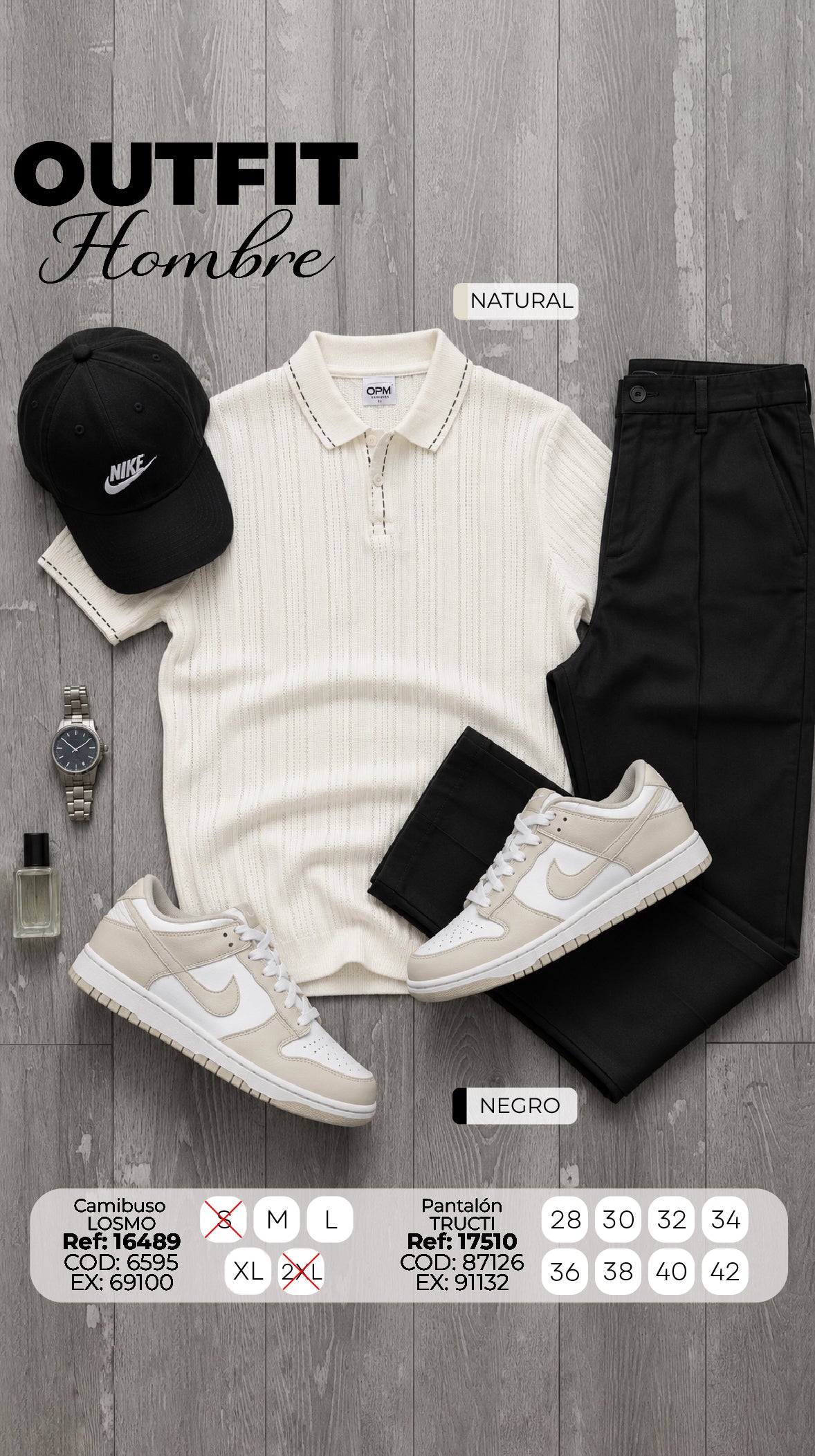outfit losmo natural hombre