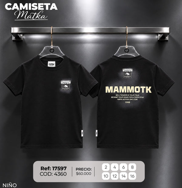 camiseta matka niño