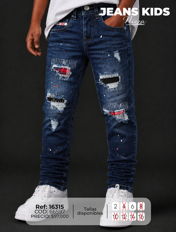 Jean regular Nizza niño