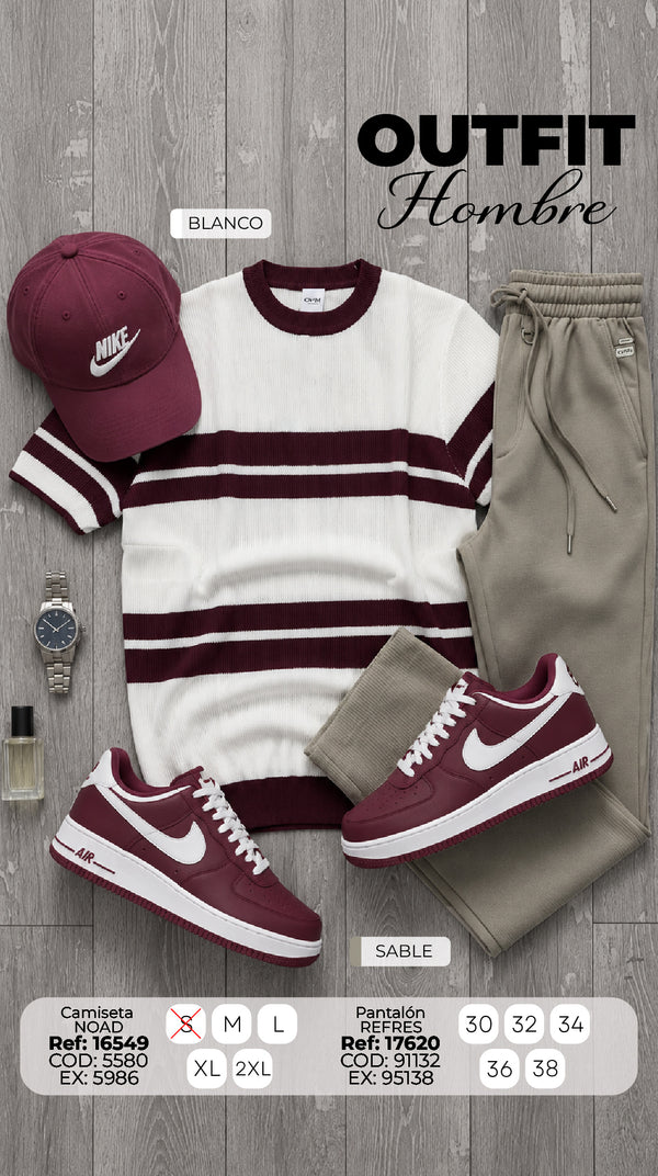 outfit noaad  blanco hombre