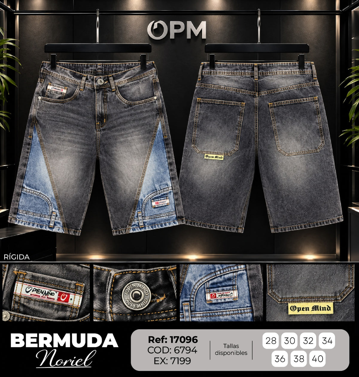 bermuda noriel hombre