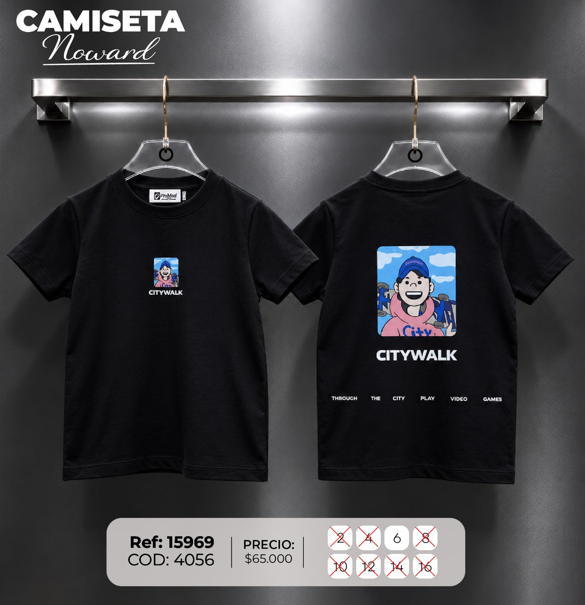 camiseta noward 1 niño