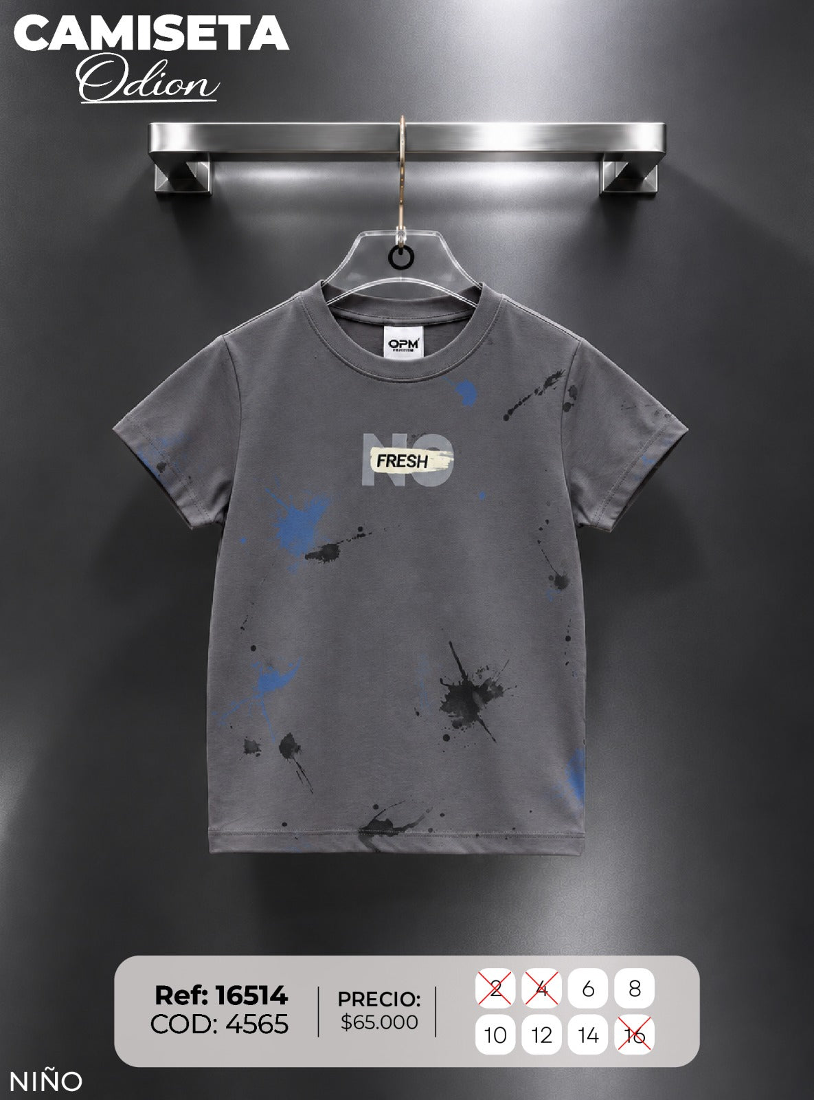 camiseta odion 1 niño