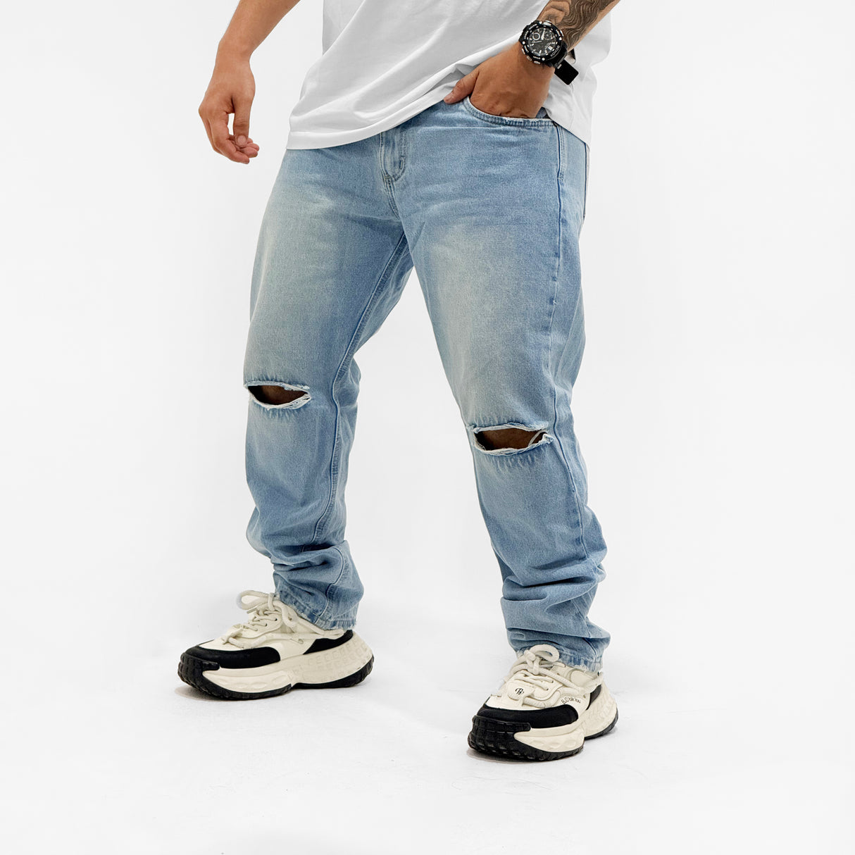 Jeans rigido hombre