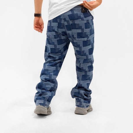 Jeans cuadrilu hombre