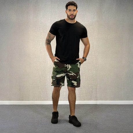 Bermuda cargo militar hombre