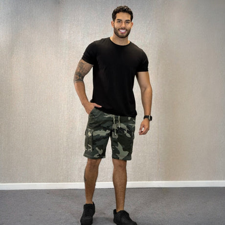 Bermuda cargo militar hombre