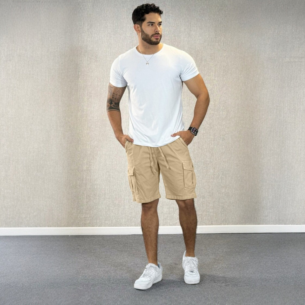 Bermuda cargo hombre