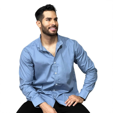 Camisa manga larga hombre