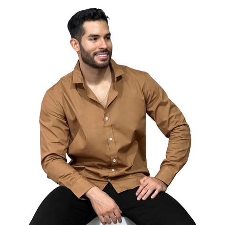Camisa manga larga hombre